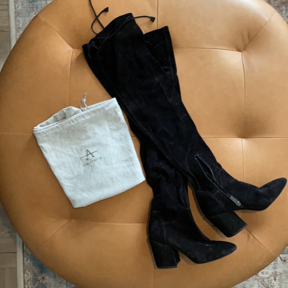 Aquatalia Black Suede Boot